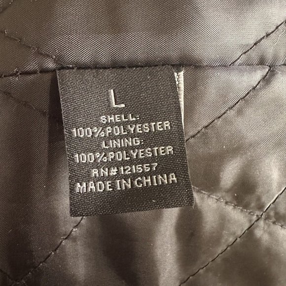 Fried Denim NYC Men’s Premium Black Fleece Biker Style Bomber Jacket Size Large - Picture 11 of 11